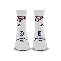 Unisex Starter  White Detroit Tigers Established Stencil Quarter Socks