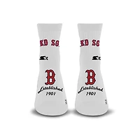 Unisex Starter  White Boston Red Sox Established Stencil Quarter Socks
