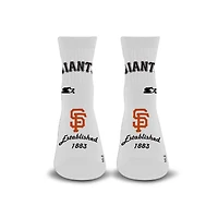 Unisex Starter  White San Francisco Giants Established Stencil Quarter Socks