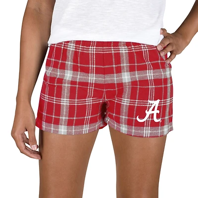 Women's Concepts Sport Crimson/Gray Alabama Crimson Tide Ultimate Flannel Shorts