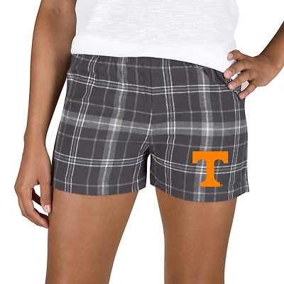 Women's Concepts Sport Charcoal/Gray Tennessee Volunteers Ultimate Flannel Shorts