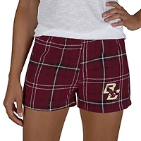Women's Concepts Sport Maroon/Black Boston College Eagles Ultimate Flannel Shorts