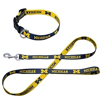 WinCraft Michigan Wolverines Pet Leash and Collar Set