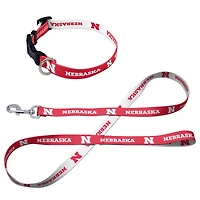 WinCraft Nebraska Huskers Pet Leash and Collar Set