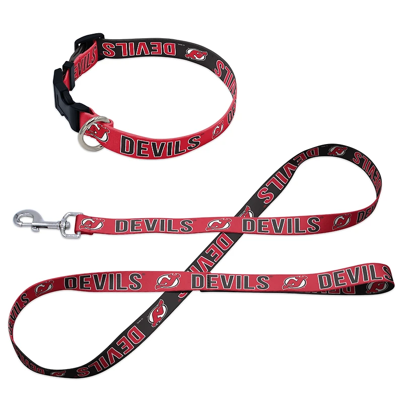 WinCraft New Jersey Devils Pet Leash and Collar Set