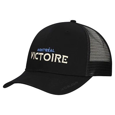 Unisex Black Montreal Victoire Meshback Adjustable Hat