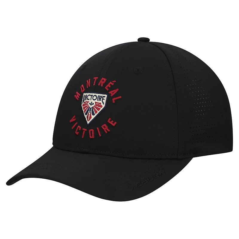 Unisex Black Montreal Victoire Performance Adjustable Hat