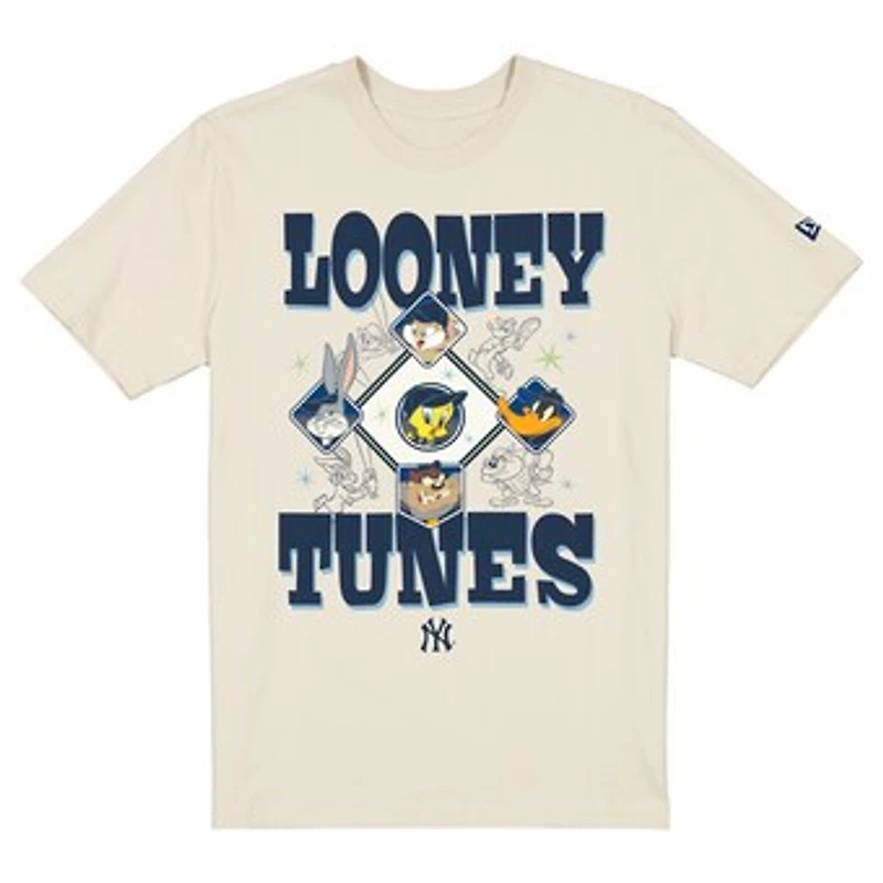 Unisex New Era Cream New York Yankees Looney Tunes T-Shirt