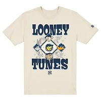 Unisex New Era Cream New York Yankees Looney Tunes T-Shirt