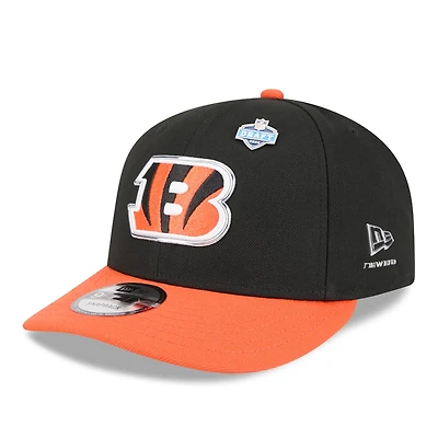 Men's New Era  Black/Orange Cincinnati Bengals 2026 NFL Draft On Stage Pre-Curved 9FIFTY Snapback Hat