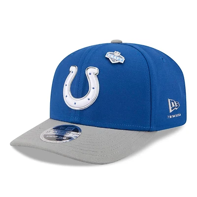 Men's New Era  Royal/Gray Indianapolis Colts 2026 NFL Draft 9SEVENTY Adjustable Hat