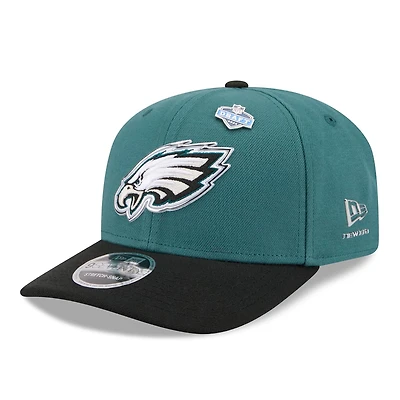 Men's New Era  Midnight Green/Black Philadelphia Eagles 2026 NFL Draft 9SEVENTY Adjustable Hat