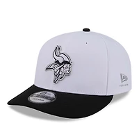 Men's New Era  White/Black Minnesota Vikings 2026 NFL Draft Pre-Curved 9FIFTY Snapback Hat