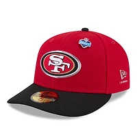 Men's New Era  Scarlet/Black San Francisco 49ers 2026 NFL Draft Pre-Curved 59FIFTY Fitted Hat