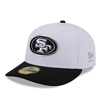 Men's New Era  White/Black San Francisco 49ers 2026 NFL Draft Pre-Curved 59FIFTY Fitted Hat