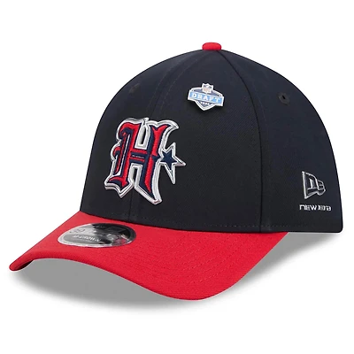 Men's New Era Navy/Red Houston Texans 2026 NFL Draft 39THIRTY M-Crown Flex Hat