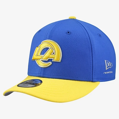 Youth New Era  Royal/Gold Los Angeles Rams 2026 NFL Draft Pre-Curved 9FIFTY Snapback Hat