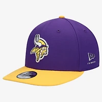 Youth New Era  Purple/Gold Minnesota Vikings 2026 NFL Draft Pre-Curved 9FIFTY Snapback Hat