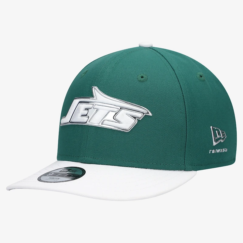 Youth New Era Green/White New York Jets 2026 NFL Draft Pre-Curved 9FIFTY Snapback Hat