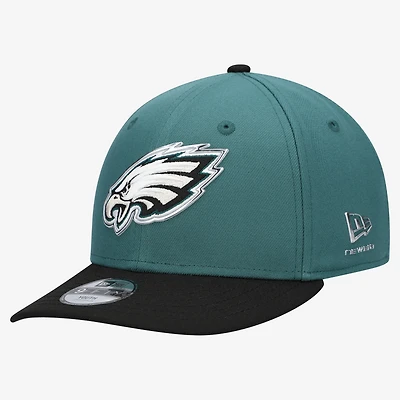 Youth New Era Midnight Green/Black Philadelphia Eagles 2026 NFL Draft Pre-Curved 9FIFTY Snapback Hat