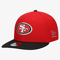 Youth New Era  Scarlet/Black San Francisco 49ers 2026 NFL Draft Pre-Curved 9FIFTY Snapback Hat