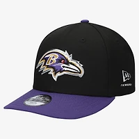 Youth New Era  Black/Purple Baltimore Ravens 2026 NFL Draft Pre-Curved 9FIFTY Snapback Hat