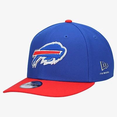 Youth New Era Royal/Red Buffalo Bills 2026 NFL Draft Pre-Curved 9FIFTY Snapback Hat