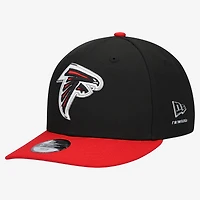 Youth New Era  Black/Red Atlanta Falcons 2026 NFL Draft Pre-Curved 9FIFTY Snapback Hat