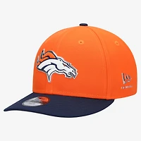 Youth New Era  Orange/Navy Denver Broncos 2026 NFL Draft Pre-Curved 9FIFTY Snapback Hat