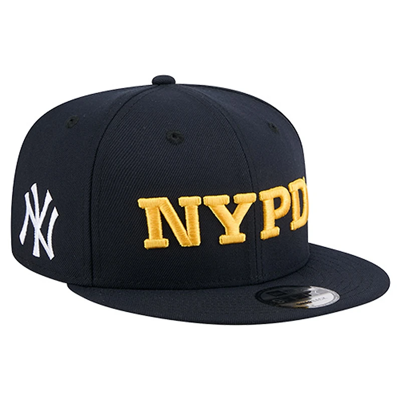 Men's New Era Navy New York Yankees NYPD 9FIFTY Snapback Hat