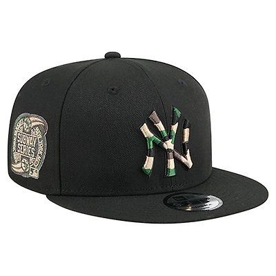 Men's New Era  Black New York Yankees Camo Subway Series 9FIFTY Snapback Hat