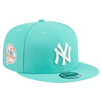 Men's New Era Turquoise New York Yankees 9FIFTY Snapback Hat