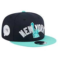Men's New Era  Navy New York Yankees Clear Mint 9FIFTY Snapback Hat