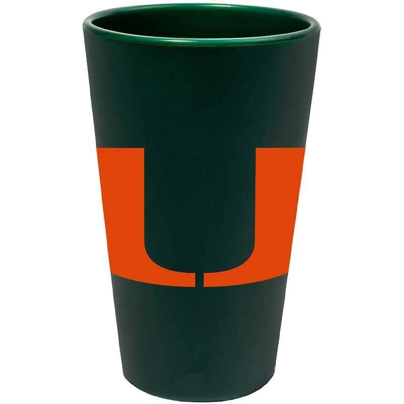 WinCraft Miami Hurricanes 16oz. Silicone Pint Glass