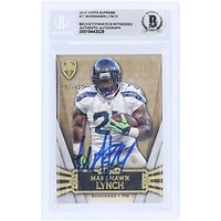 Marshawn Lynch Seattle Seahawks Autographed 2012 Topps Supreme #77 #/462 Beckett Fanatics Witnessed Authenticated Card
