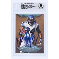 Marshawn Lynch Seattle Seahawks Autographed 2012 Topps Triple Threads Sepia #83 #/310 Beckett Fanatics Witnessed Authenticated Card