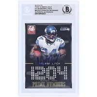 Marshawn Lynch Seattle Seahawks Autographed 2012 Panini Donruss Elite Prime Numbers Gold #16 #/149 Beckett Fanatics Witnessed Authenticated Card
