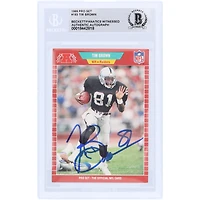 Tim Brown Los Angeles Raiders Autographed 1989 Pro Set #183 Beckett Fanatics Witnessed Authenticated Card