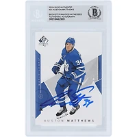 Auston Matthews Toronto Maple Leafs Autographed 2018-19 Upper Deck SP Authentic #31 Beckett Fanatics Witnessed Authenticated Card