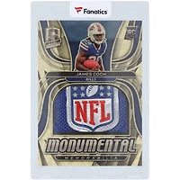 James Cook Buffalo Bills 2022 Panini Spectra NFL Shield Relic #MME-JCO #1/1 Rookie Card