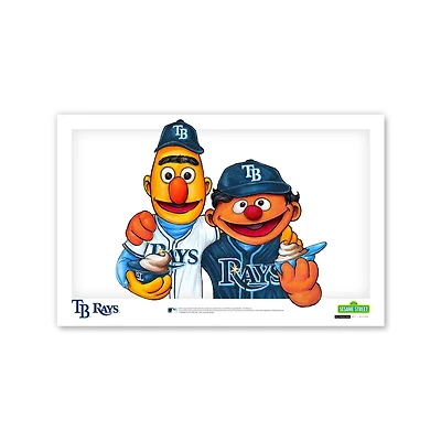 Tampa Bay Rays Bert & Ernie 11" x 17" Sesame Street Poster Print