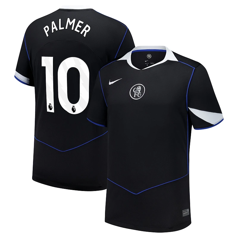 Men's Nike Cole Palmer Black Chelsea 2025/26 Third Replica Player Jersey