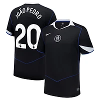 Men's Nike João Pedro Black Chelsea 2025/26 Third Replica Player Jersey