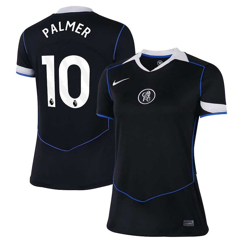 Women's Nike Cole Palmer Black Chelsea 2025/26 Third Replica Player Jersey