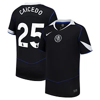 Youth Nike Moisés Caicedo Black Chelsea 2025/26 Third Replica Player Jersey