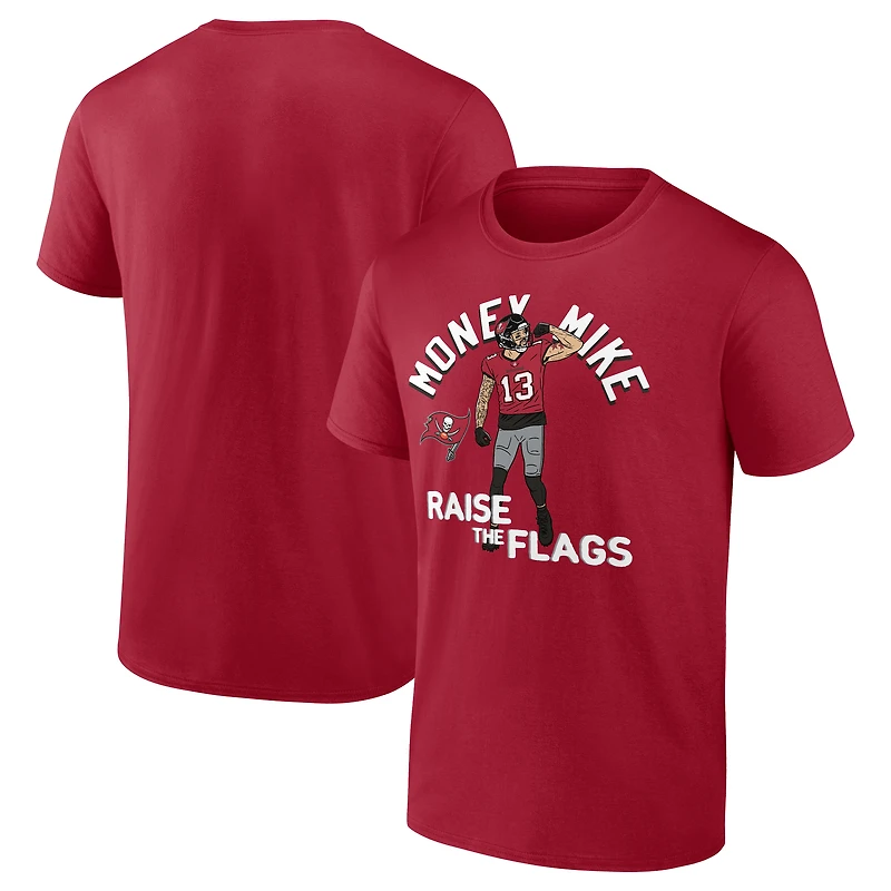 Men's Mike Evans Red Tampa Bay Buccaneers Player Illustrative Pack T-Shirt