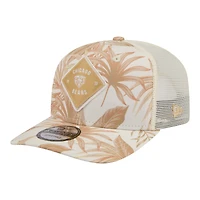 Men's New Era  Tan Chicago Bears Tonal Palm COOLERA 9SEVENTY Adjustable Trucker Hat