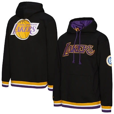 Unisex Mitchell & Ness Black Los Angeles Lakers Vintage Heavyweight Hoodie