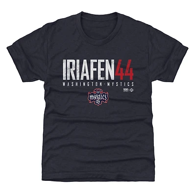 Youth 500 Level Kiki Iriafen Navy Washington Mystics Elite Name & Number T-Shirt