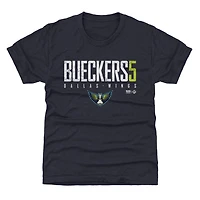 Youth 500 Level Paige Bueckers Navy Dallas Wings Elite Name & Number T-Shirt